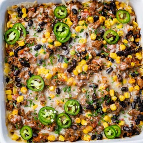 Easy Taco Casserole Recipe Healthy Fitness Meals