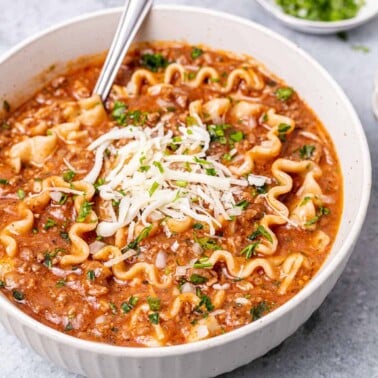 Easy Lasagna Soup Recipe - Healthy Fitness Meals