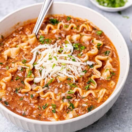 Easy Lasagna Soup Recipe - Healthy Fitness Meals