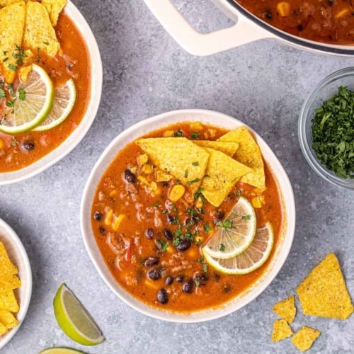Creamy Beef Enchilada Soup Healthy Fitness Meals