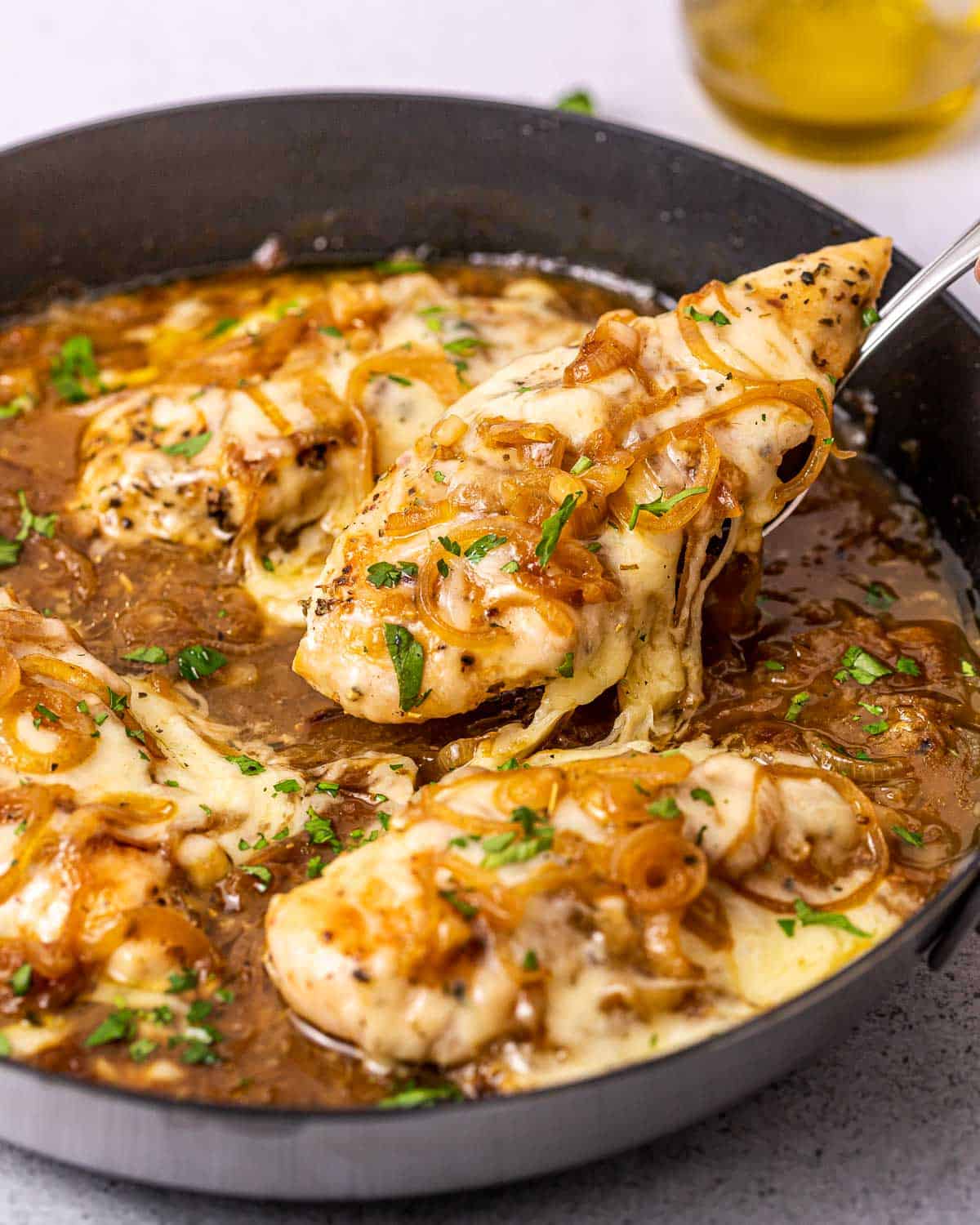 French Onion Chicken Skillet Healthy Fitness Meals
