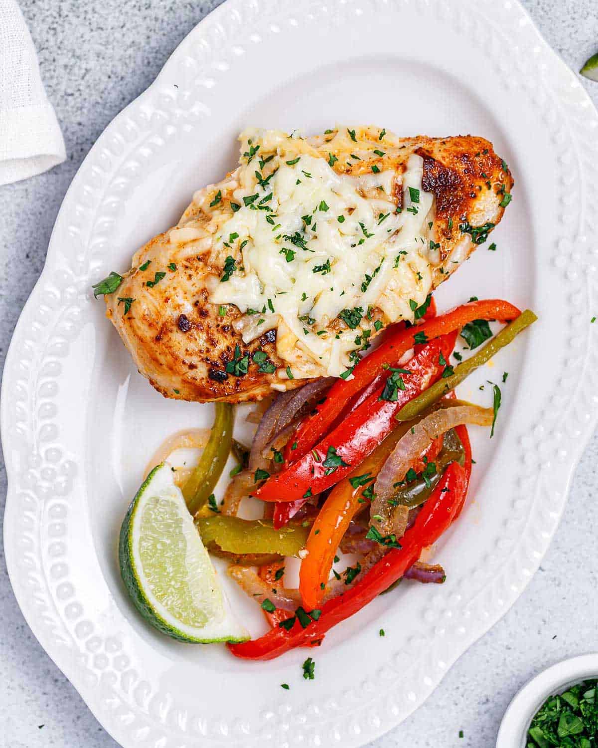 Fajita Baked Chicken Breast Healthy Fitness Meals