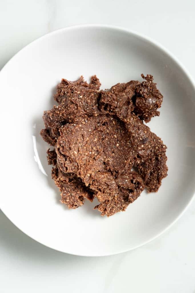 Transfer chocolate ball mixture to a bowl.