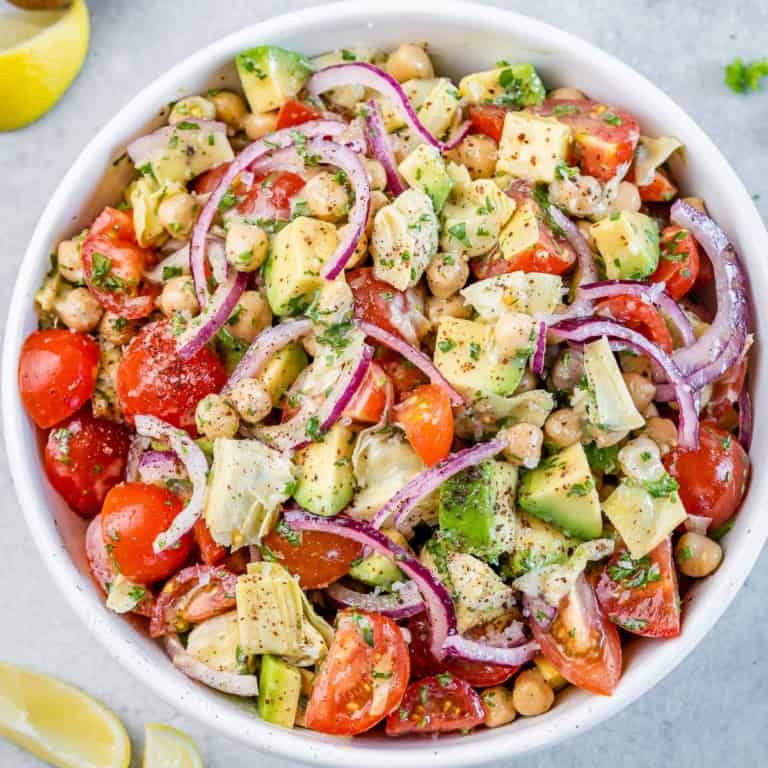 Mediterranean Artichoke and Tomato Salad - Healthy Fitness Meals