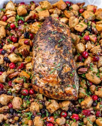 Juicy Herb Baked Turkey Breast [With Stuffing] - Healthy Fitness Meals