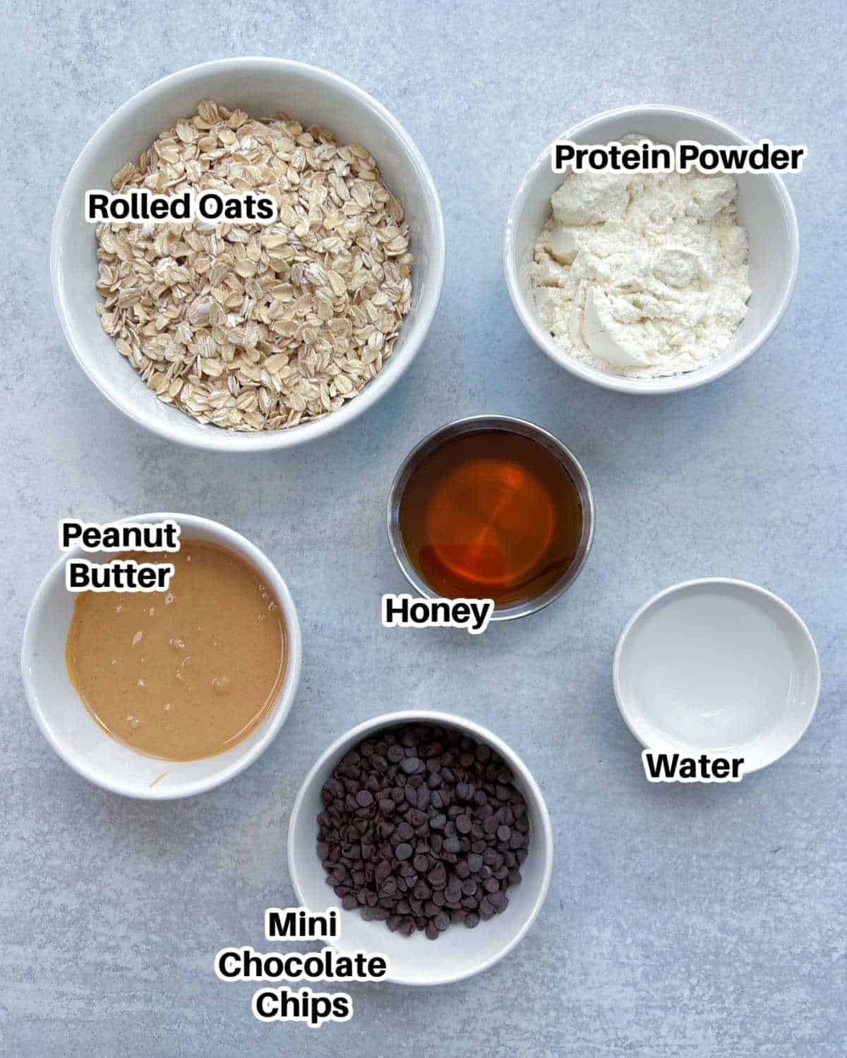 Ingredients to make protein energy bites.