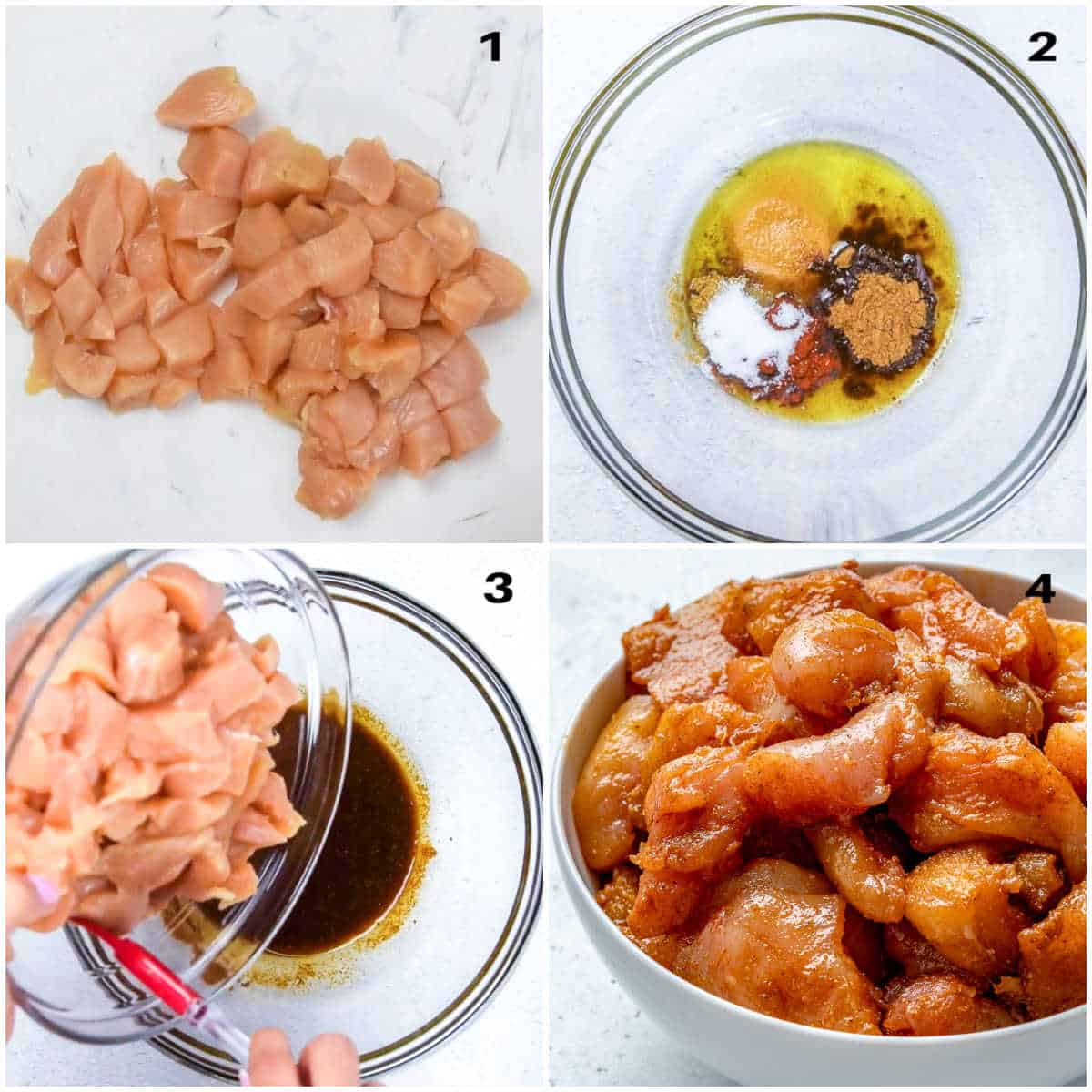 collage to marinate the chicken.