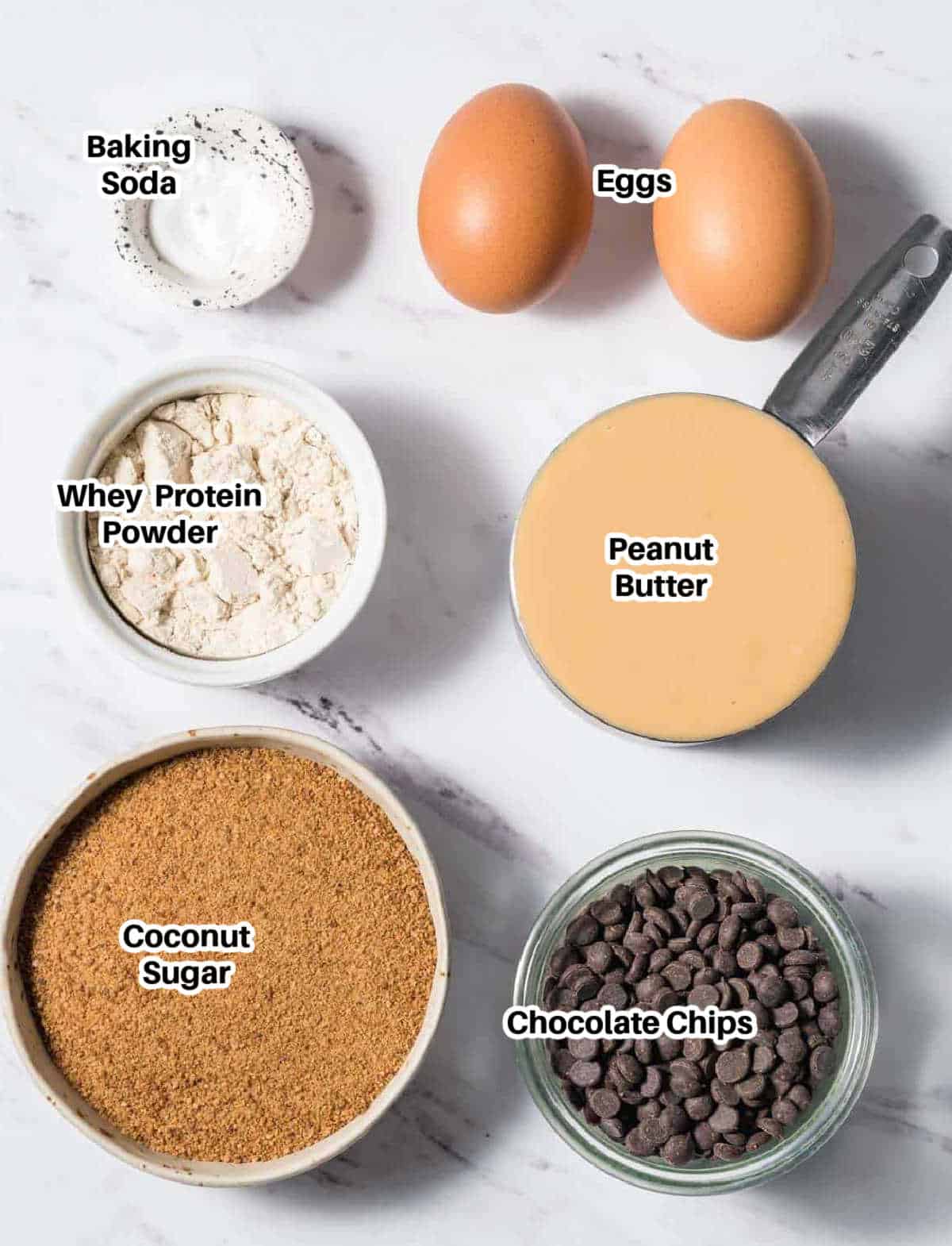 ingredients to make protein cookies 
