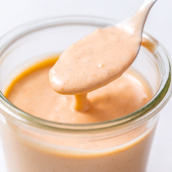 in an out sauce in a jar.