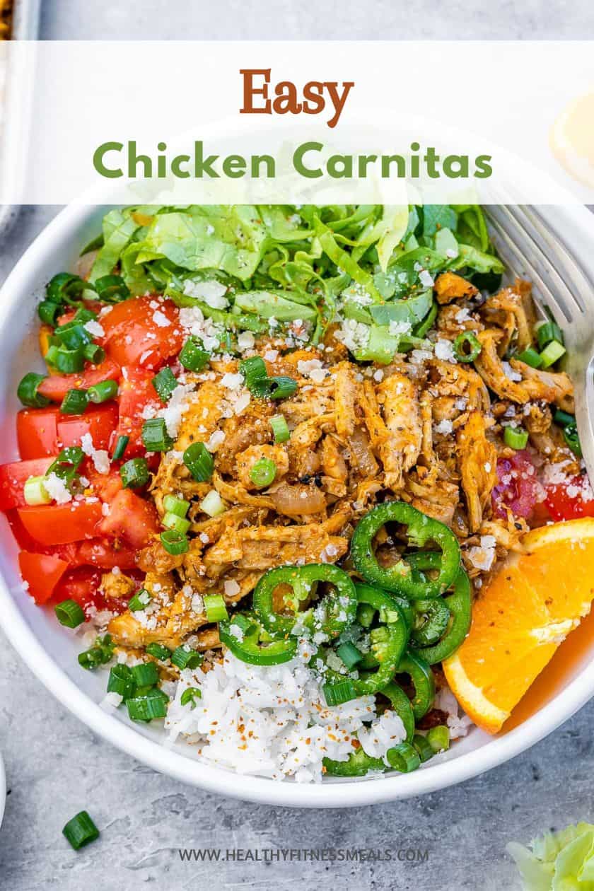 Quick and Easy Chicken Carnitas - Healthy Fitness Meals
