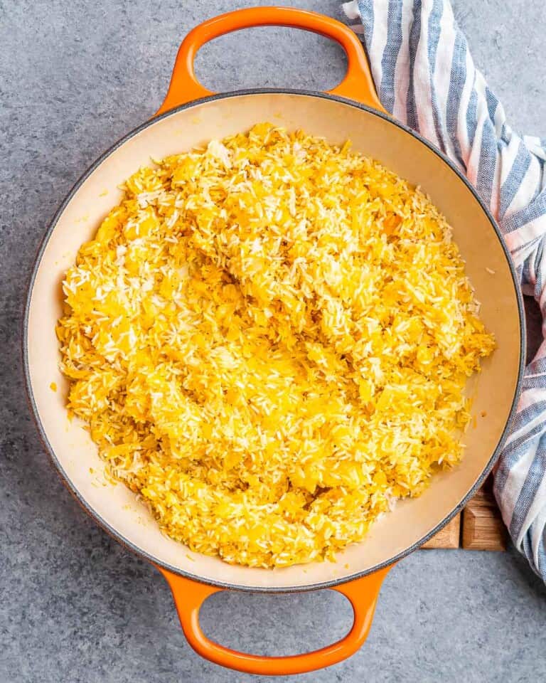 Mediterranean Yellow Rice - Healthy Fitness Meals