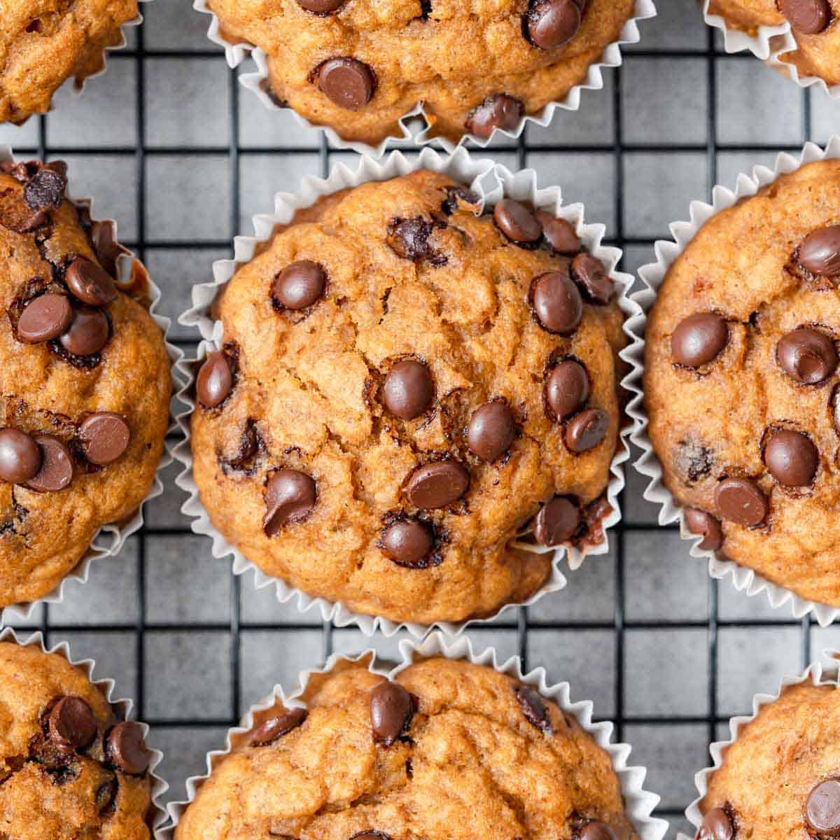 Chocolate Chip Sweet Potato Muffins-image