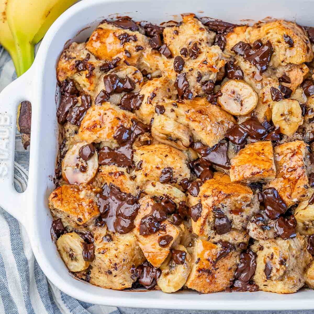 Banana Bread Pudding [healthyfitnessmeals.com]