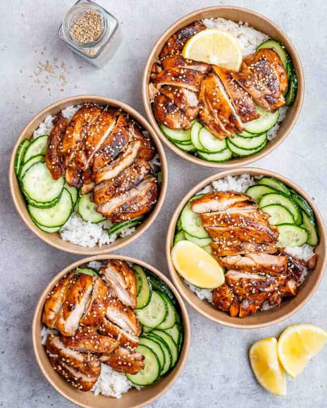 Simple Chicken Rice Meal Prep - Healthy Fitness Meals