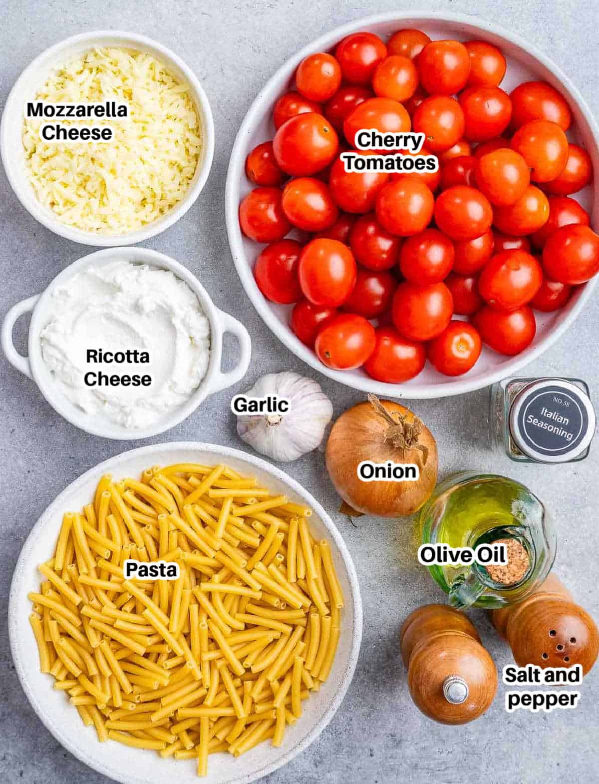 ingredients to make baked ziti