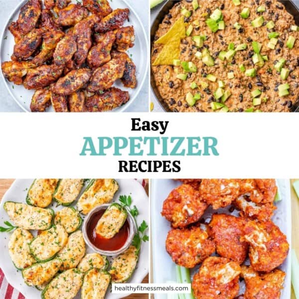 collage for appetizer recipes.