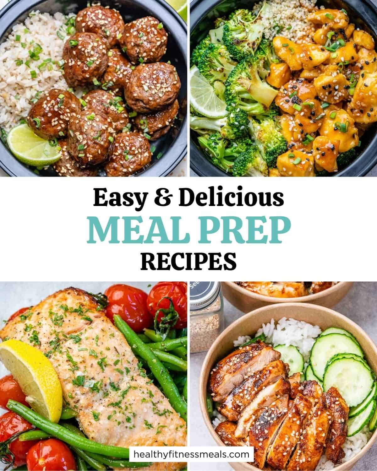 collage for meal prep recipe roundup.