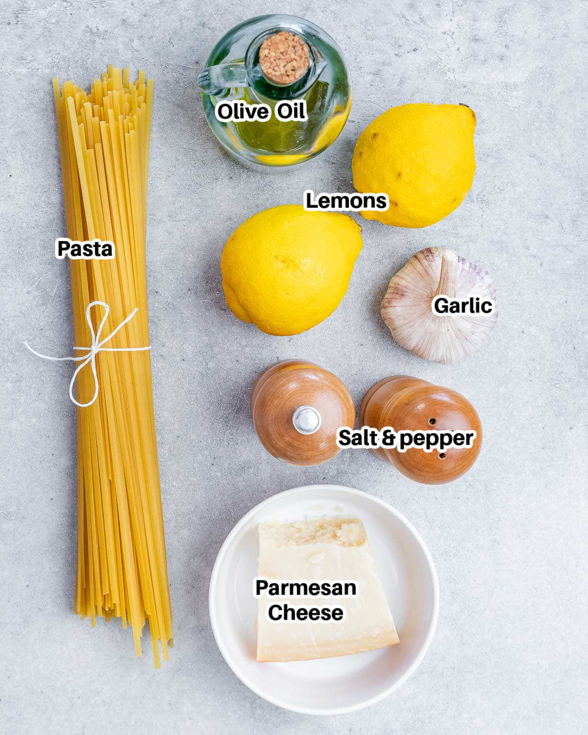 ingredients to make pasta limone