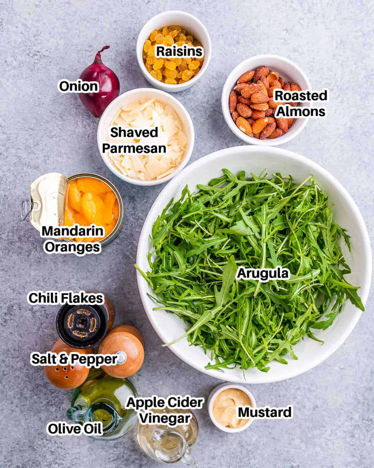 ingredients to make mandarin orange salad.
