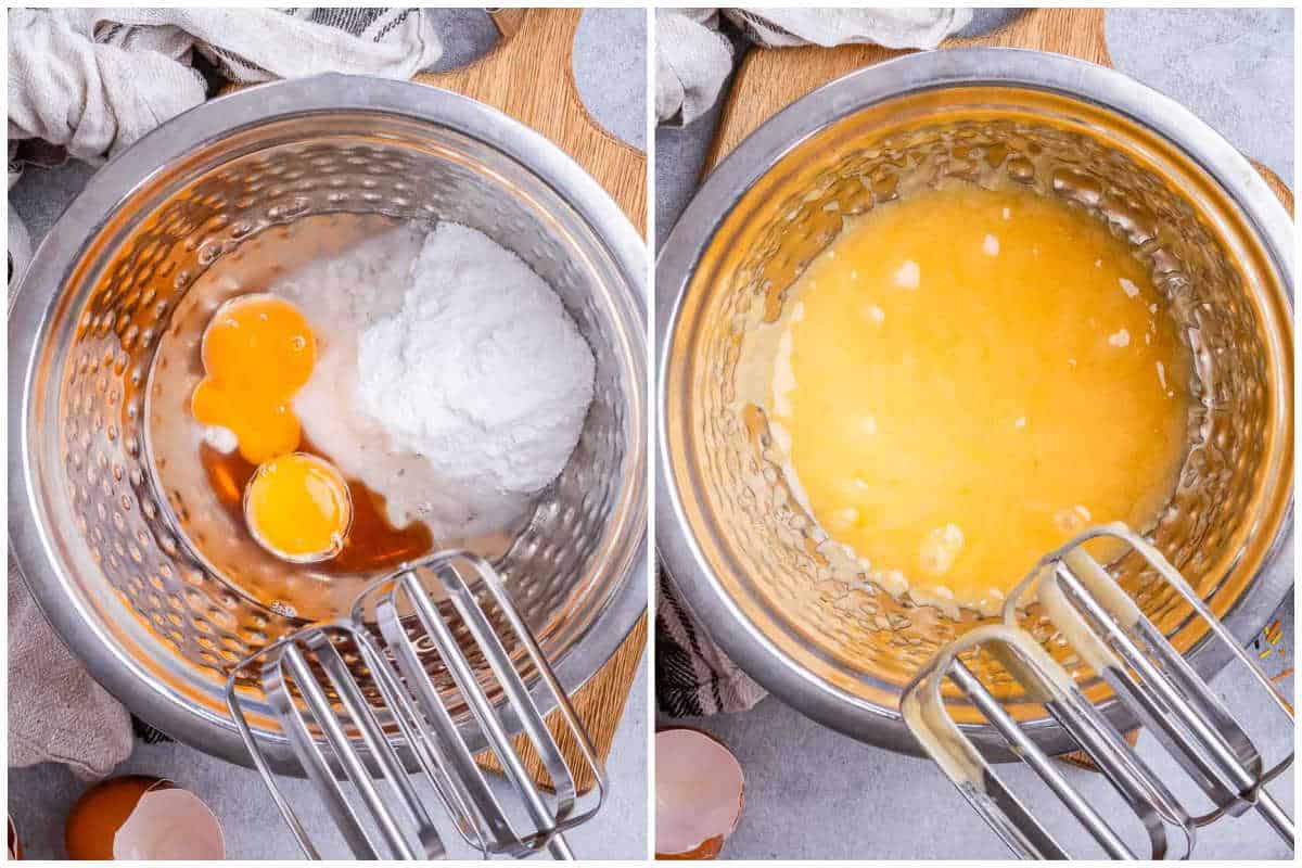 process shot for making the batter for the Halloween sugar cookies. 