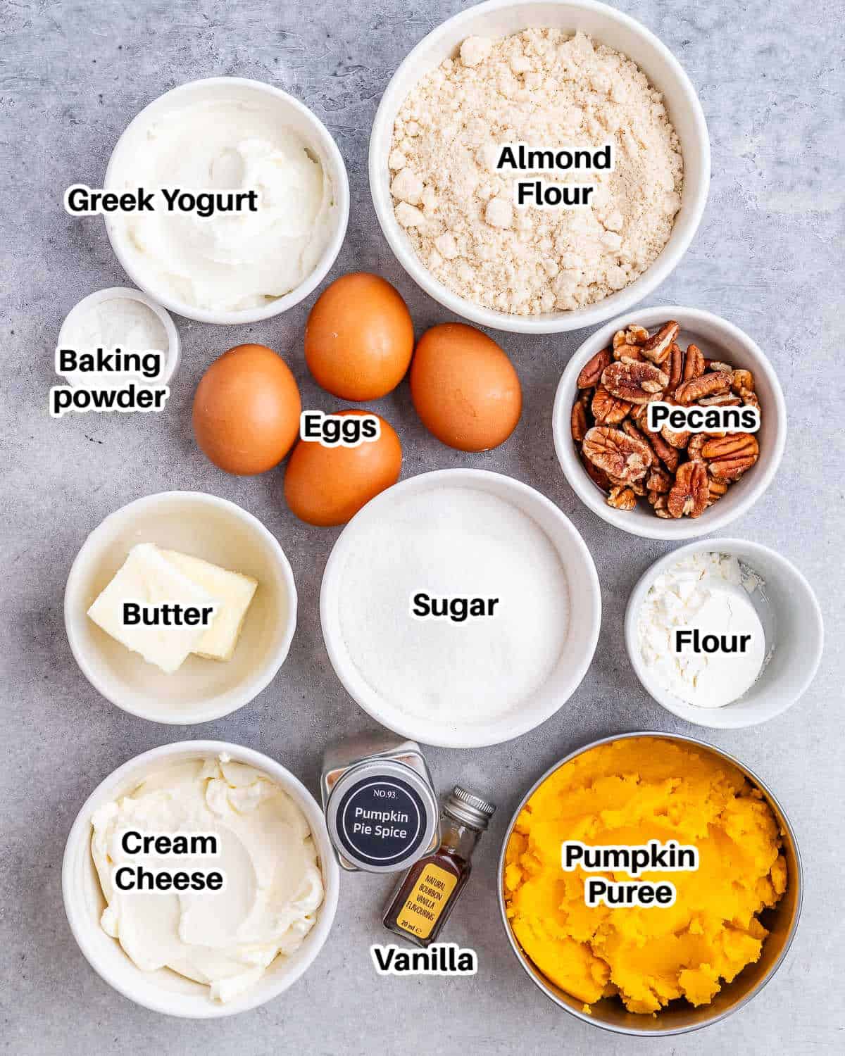 ingredients for pumpkin dump cake