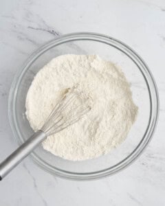 flour mixture in a bowl