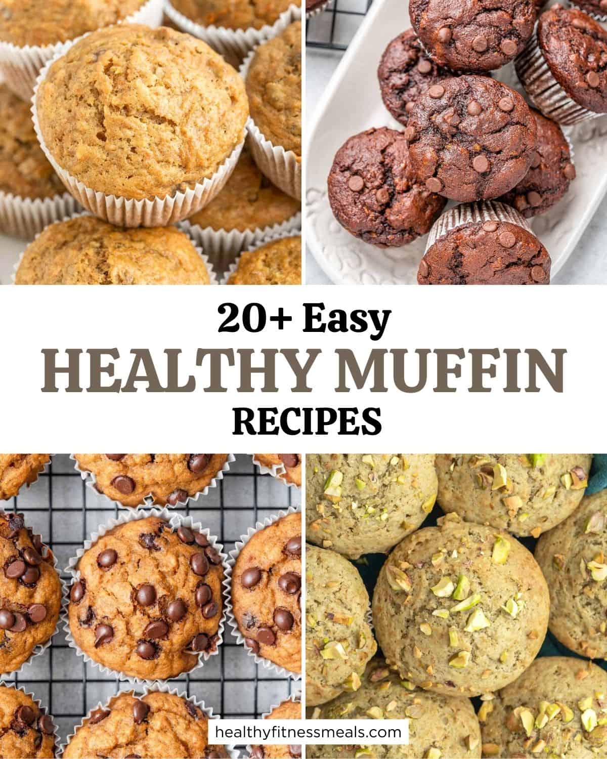 collage for muffin recipes roundup.