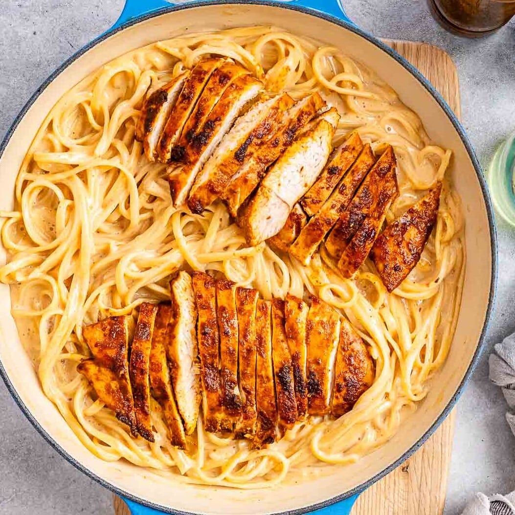 Cajun Chicken Alfredo - Healthy Fitness Meals