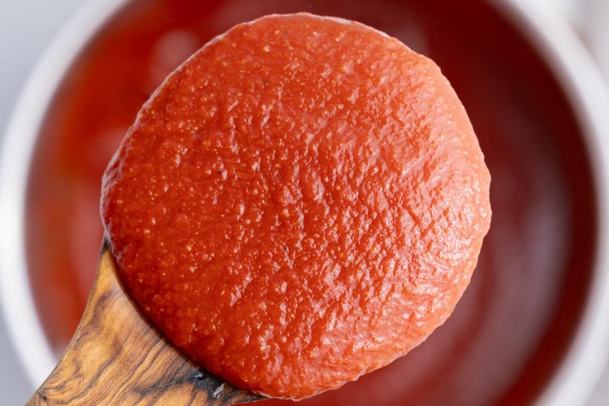 spoonful of taco sauce.