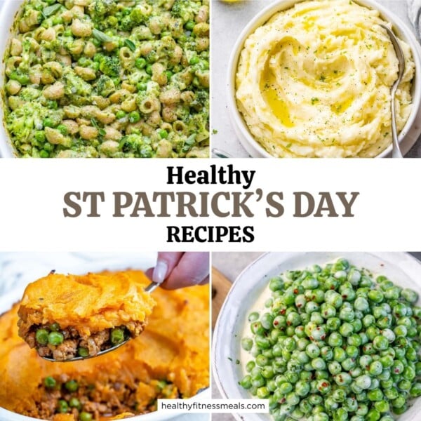collage for st patrick's Day recipes that includes 4 images
