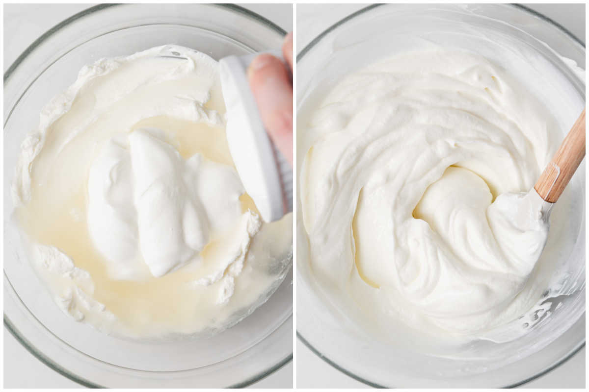 process shot to make the yogurt base for the dip.