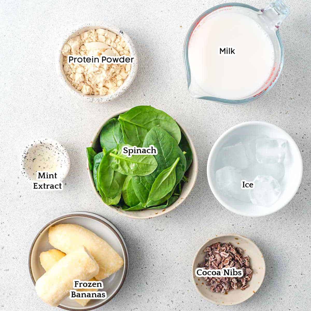 shamrock smoothie ingredients.