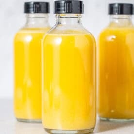 3 bottles of lemon ginger shots.