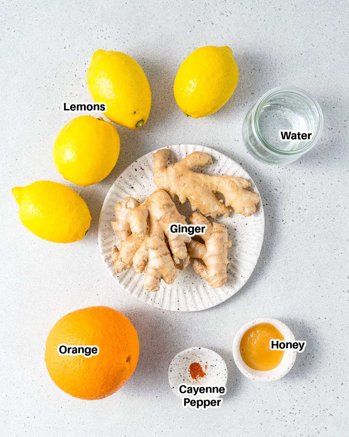 ingredients to make lemon shots.