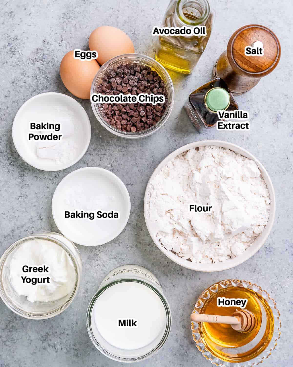 ingredients for sheet pan pancakes.