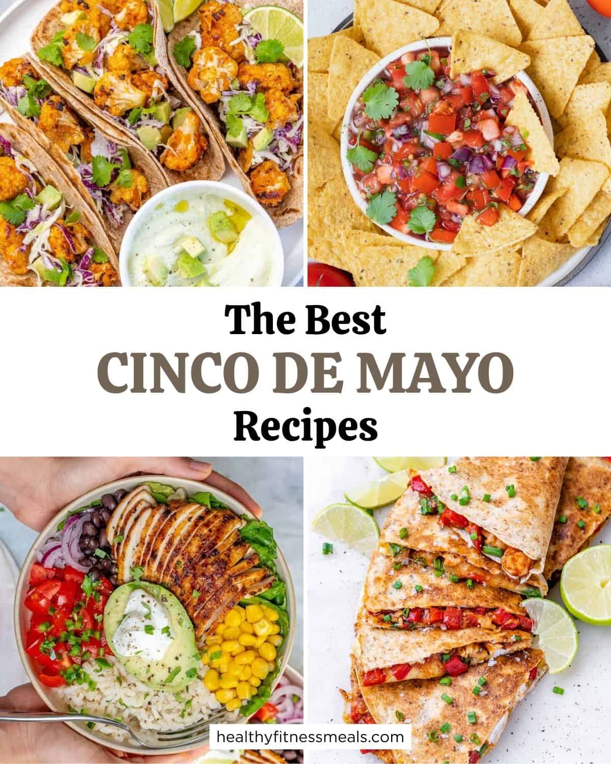 collage for cinco de mayo recipes.