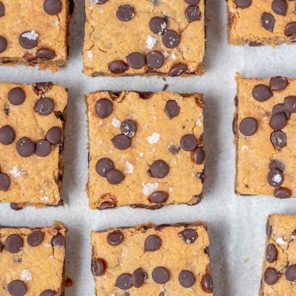 cookie protein bars laid next to each other.