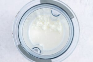 blended cottage cheese in blender,