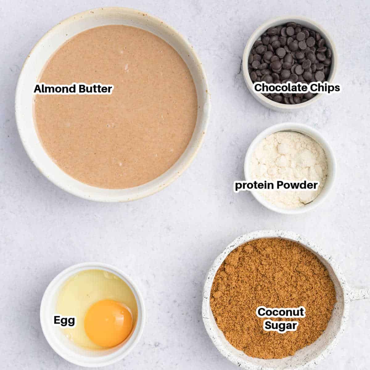 almond butter cookie ingredients.