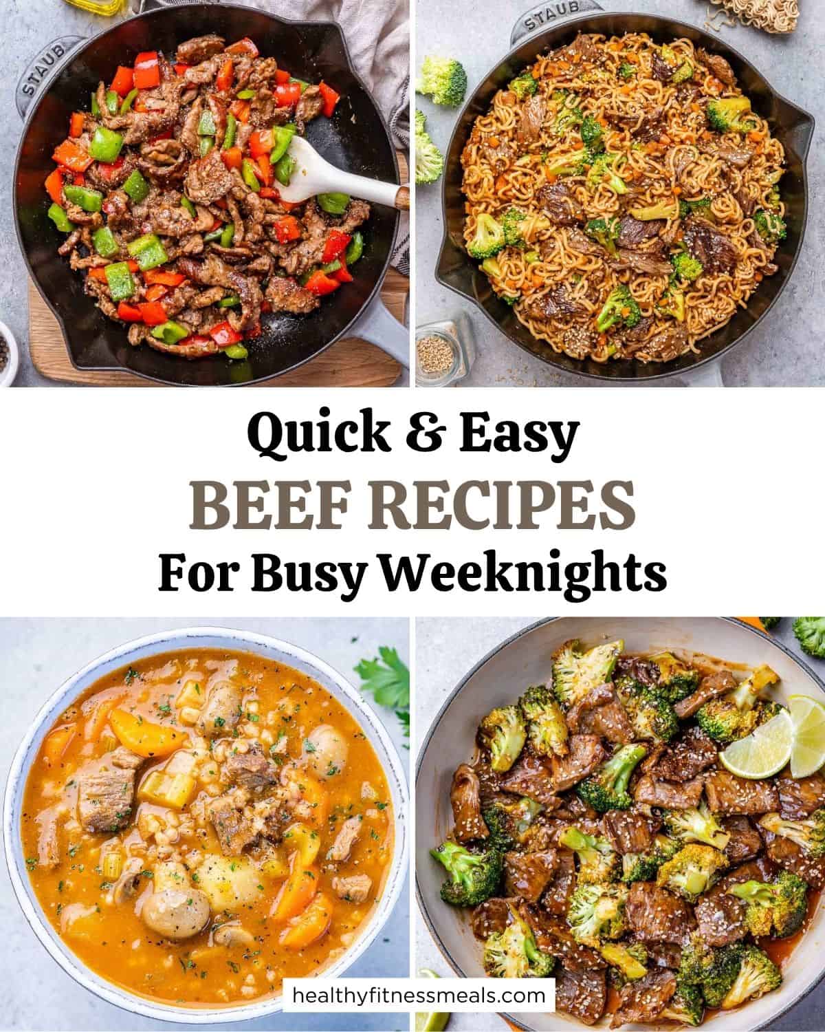 collage for beef recipes
