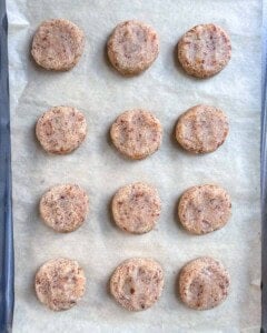 baked cookies on a pan.