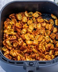 air fried pasta in the air fryer.