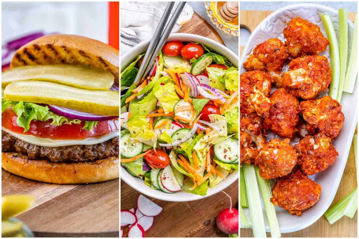 collage for father's day cookout.